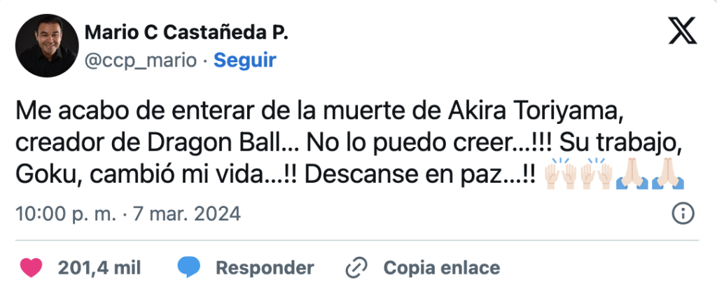 Akira Toriyama Muerte